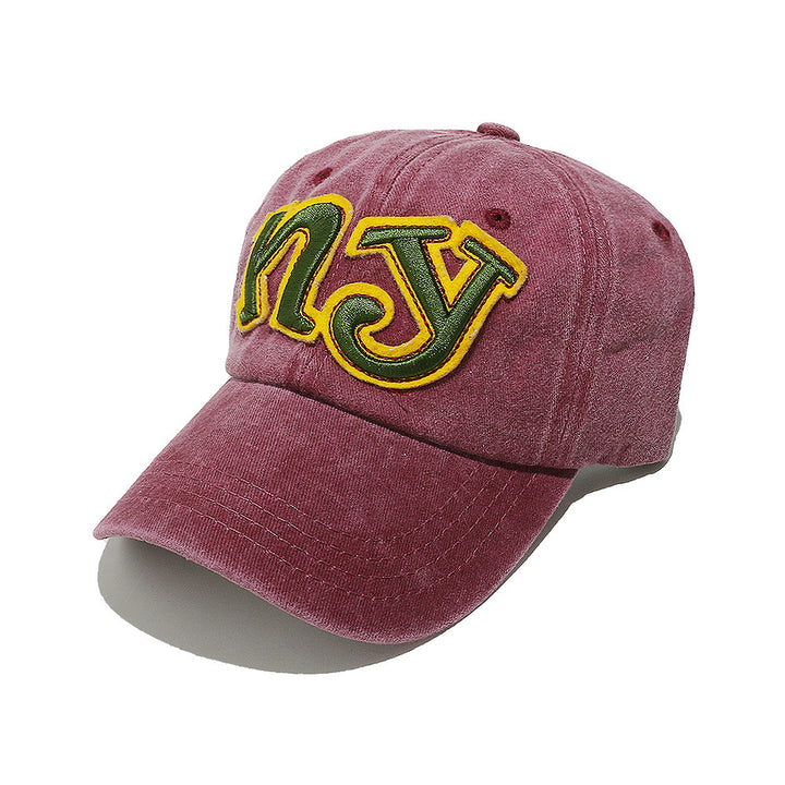 Gorra de Béisbol con Letras NY y Detalles 3D Compatible con iPhone - Gorra Ajustable Snapback con Logo NY, Visera Curva para Hombres y Mujeres, Diseño Manual (Sin Elástico) - Regalo de Navidad, Casual y para Uso Diario