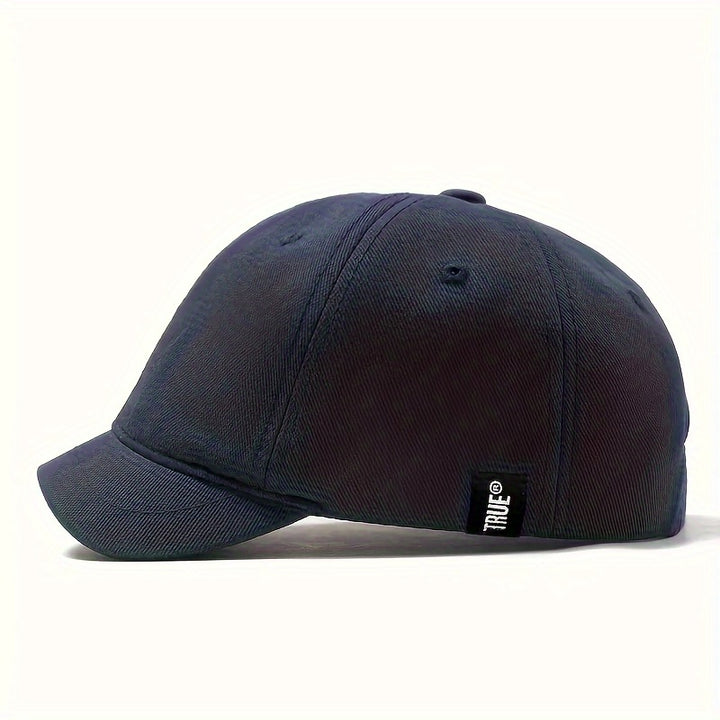 Gorra de Béisbol Ajustable para Hombre con Parche de Letras Hip-Hop - Ajuste Elástico, Estilo Urbano, Poliéster