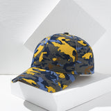 Gorra de Béisbol de Camuflaje [Poliestera], Ajuste Elástico de Poliéster, Sombrero Ligero para Todas las Estaciones con Cierre de Tirón, Solo Lavado a Mano - Diseño de Pico de Pato a la Moda