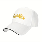 Gorra de Béisbol Cypress Hill DJ Sandwich para Hombres y Mujeres - Ajustable con Cierre de Presión, 100% Poliéster, Negra con Logotipo Amarillo, Protección Solar, Lavable a Máquina para Viajes al Aire Libre, Pesca y Ciclismo