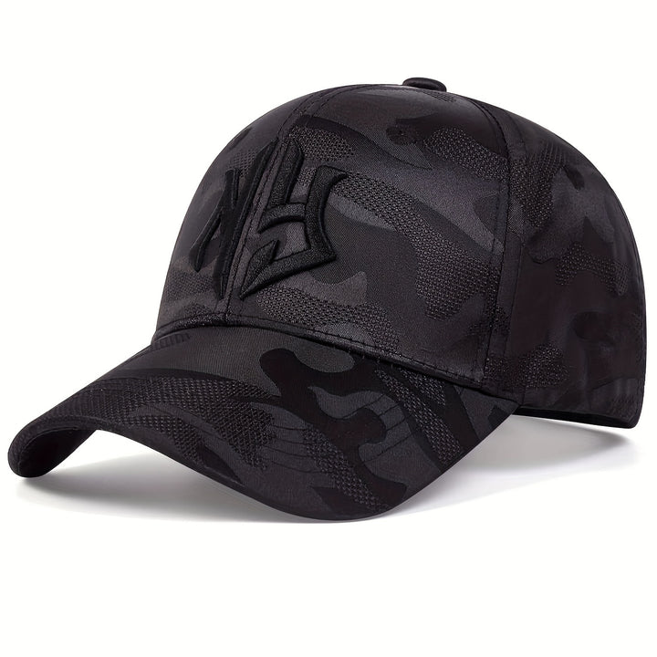 Gorra De Béisbol Con Bordado De Camuflaje A La Moda, Unisex, Estilo Hip Hop, Ligera, Ajustable, Para El Sol, Para Mujeres Y Hombres
