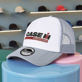 Tela. 1pc Gorra de béisbol con logo de agricultura CASE IH - Sombrero de camionero ajustable con cierre a presión, ligero y con diseño con detalles rojos, perfecto para actividades al aire libre, golf, playa y uso casual, sombrero para exteriores | Gorra