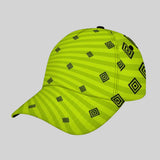 Gorra Snapback Ajustable Ligera con UPF - Verde Limón y Rayas Neon Amarillo para Hombres & Mujeres, Protección al Sol en Exteriores, Playa, Pesca o Casualidad – Gorra Unisex Transpirable de Secado Rápido