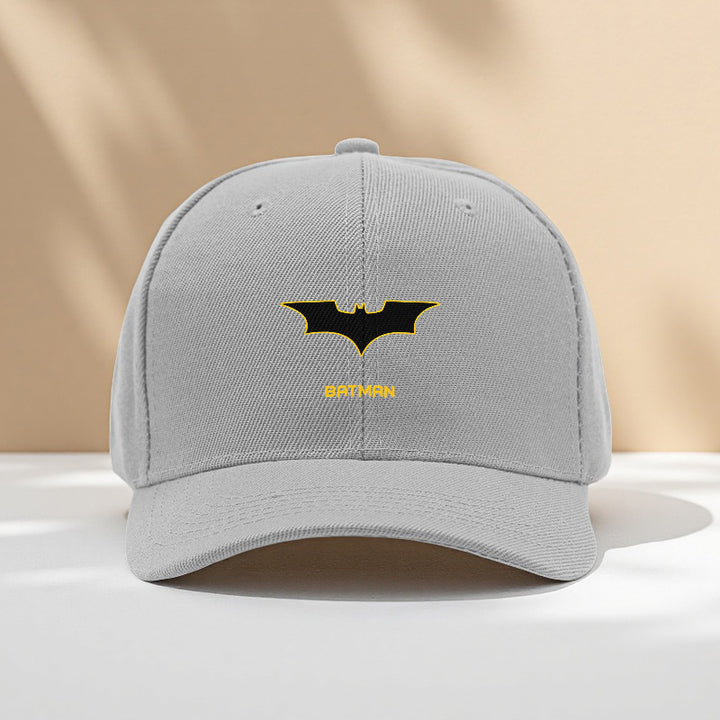 1pc Gorra Unisex de Poliéster con Estampado DC Bat, Ajustable Snapback para Protección Solar, Deportes al Aire Libre y Uso Casual, Lavable a Máquina, Regalo de Cumpleaños/Navidad/Día Festivo, Diseño Animado, Accesorio Duradero