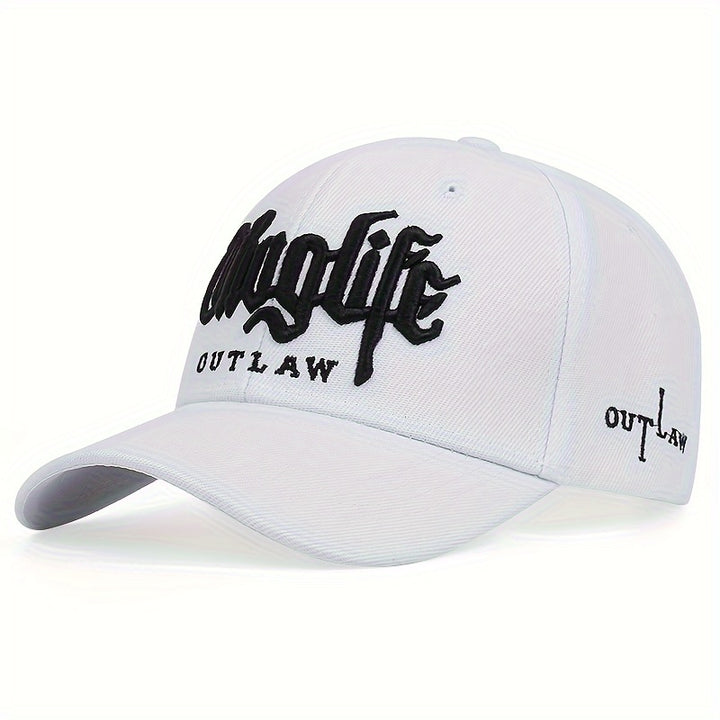 1 Unidad, Gorra Versátil A La Moda, Estilo De Rap Hip Hop, Para Hombres Guapos, Estilo Unisex, Creativo, Con Bordado De Béisbol