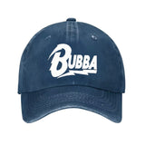 Gorra de Béisbol Unisex con Logo de Flecha en Blanco y - Ajustable y Transpirable, Visera Curva para Deportes y Uso Casual, Diseño con Letras 'Bubba' en Blanco - Accesorio con Logo Icónico
