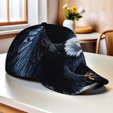 1 Gorra de Béisbol con Águila Majestuosa en Vuelo - Correa Ajustable, Sombrero Ligero Plegable para Deportes al Aire Libre, Senderismo y Casual - Unisex Duckbill para Hombres y Mujeres (Lavable a Máquina) - Diseño Gráfico de Águila Audaz, Equipo de Sender