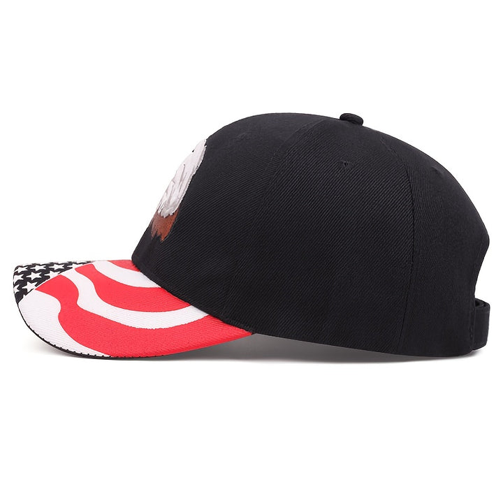 Gorra de béisbol ajustable con bordado tridimensional de águila, ideal para viajes, pesca y deportes, el regalo perfecto para amigos y familia