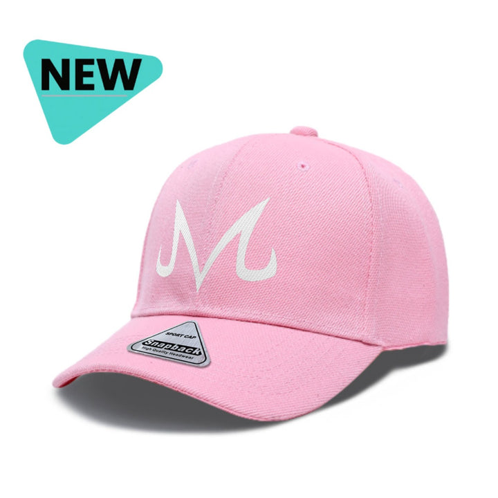 Gorra Trucker Ajustable con Logo Majin Vegeta - Gorra de Béisbol Ligera de Poliéster con Letras Japonesas Blancas y Estampado Gráfico de Vegeta, Gorra Hip Hop Negra para Hombre, Casual para Todas las Estaciones, Escalada, Playa, Uso Diario, Lavable a Máqu