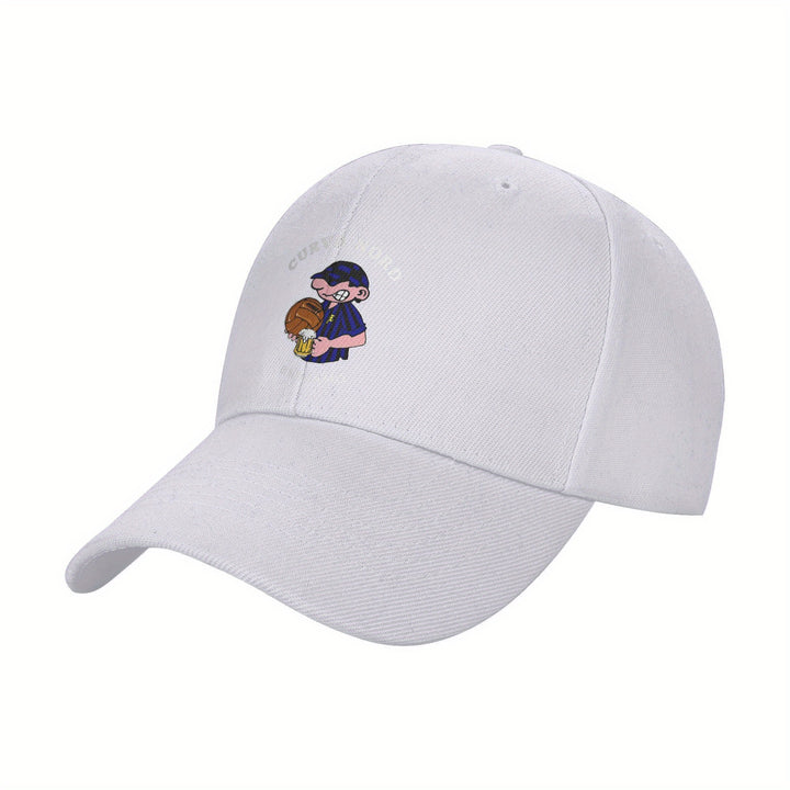1pc Gorra de Béisbol Curva Nord Ultras Atalanta Chill Vibes de Poliéster, Sombrero de Sol Ajustable y Transpirable para Golf con Visera Curvada, Gorra Ligera de Moda Y2K para Parejas, Visera para Hombres y Mujeres