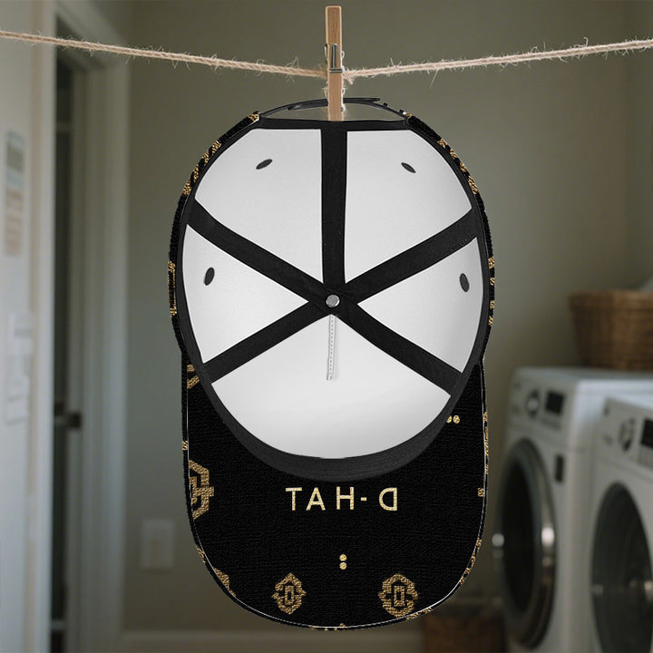 1 gorra de béisbol elegante con estampado dorado 2D para Acción de Gracias - Gorra de poliéster de cuerpo completo con diseño vibrante y audaz, ideal para streetwear, deportes y carreras al aire libre, Ropa Casual,Moda Streetwear,Sombreros de Moda,Tela Du