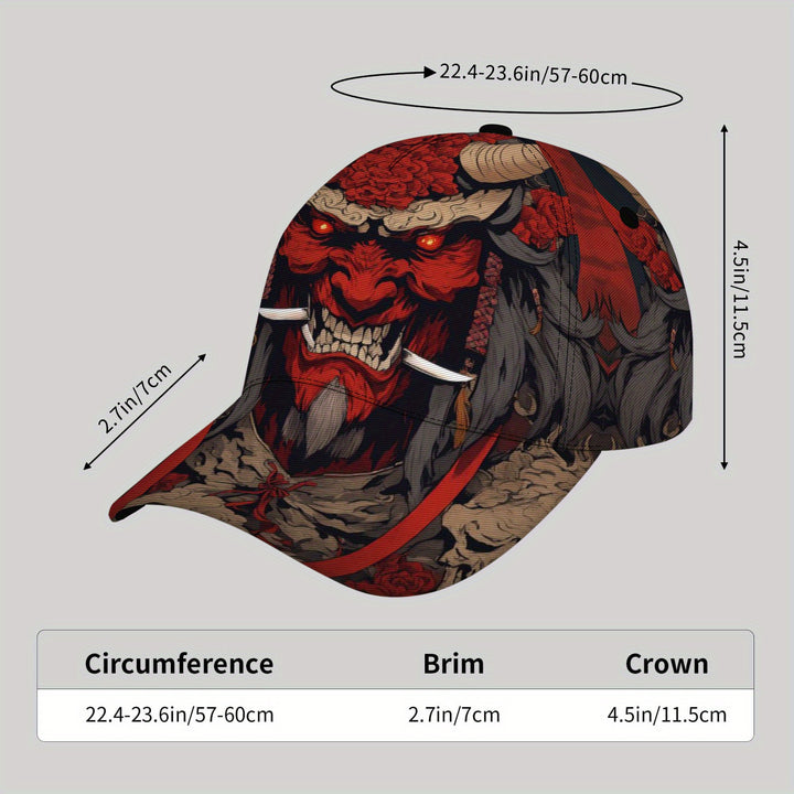 Gorra de Béisbol para Hombres CUTEHSJ - Gorra Ligera Ajustable con Diseño de Dragón Rojo y , Malla Transpirable en la Parte Trasera para Playa, Pesca, Actividades al Aire Libre y Vacaciones, Accesorio de Playa, Estilo Hip Hop, Detalles Vibrantes