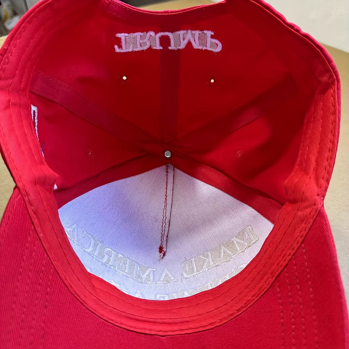 GANA A ESTADOS UNIDOS DE NUEVO GRANDE Gorra de Béisbol Roja Talla 45-47 2024 América Fuerte De Nuevo