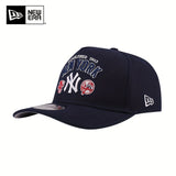 Gorra de béisbol New Era azul marino con visera curva y bordado de letras 3D - Snapback ajustable, ligera y cálida, diseño deportivo unisex para hombres y mujeres, perfecta para actividades al aire libre, camping, senderismo y uso casual