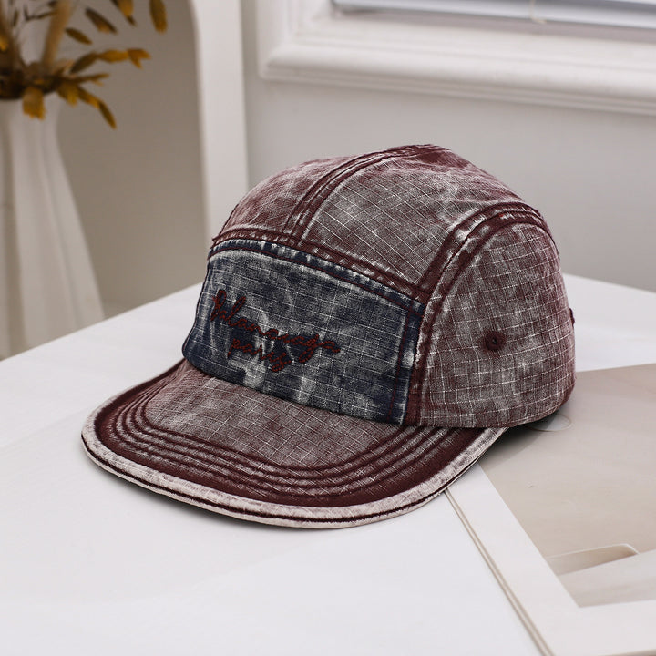 Gorra de béisbol de 5 paneles para hombre y mujer - Sombrero estructurado resistente con diseño de 5 paneles, ligero y transpirable para deportes al aire libre, ropa casual de calle, sombrero casual, estilo retro de pico de pato, equipo de cabeza duradero