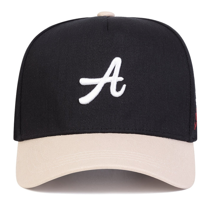 Una gorra de béisbol de cinco paneles con diseño de hoz para hombre, perfecta para la moda al aire libre. Es ajustable e ideal para usar en ocasiones informales durante los viajes de primavera y otoño, vacaciones o salidas a la playa.