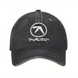 Gorra de Béisbol Aphex Dual Logo Retro Música Electrónica Cierre Trasero para Hombres y Mujeres Gorra Suave Running al Aire Libre
