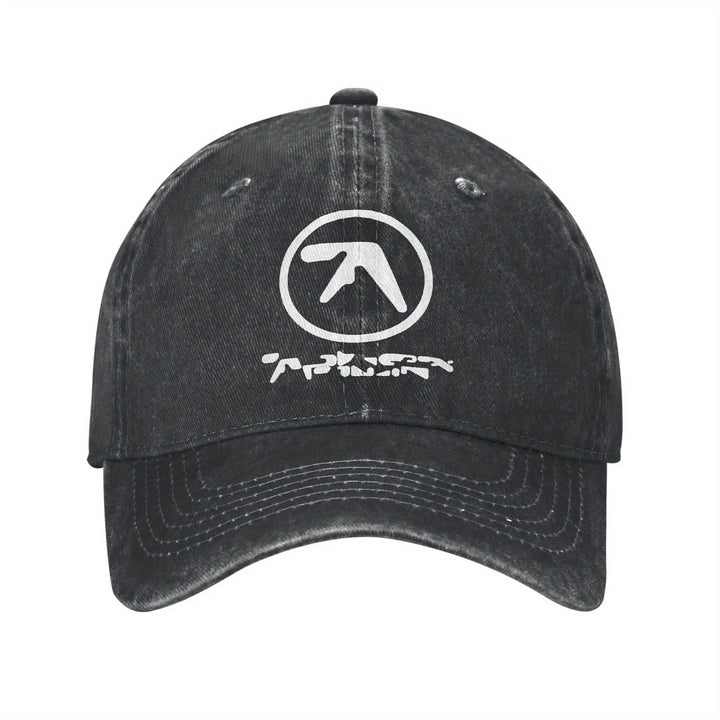Gorra de Béisbol Aphex Dual Logo Retro Música Electrónica Cierre Trasero para Hombres y Mujeres Gorra Suave Running al Aire Libre