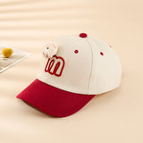 1 pieza, gorra de béisbol, estilo primavera y otoño, 3-7 años, gorra de conejo de moda para niños, gorra de pico de pato, gorro de sol para niñas