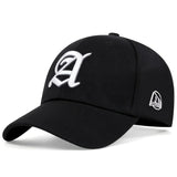Gorra de béisbol de fútbol con letras góticas, sombrero de sol de moda Hip Hop ajustable, sombrero deportivo informal Unisex para hombres y mujeres para exteriores