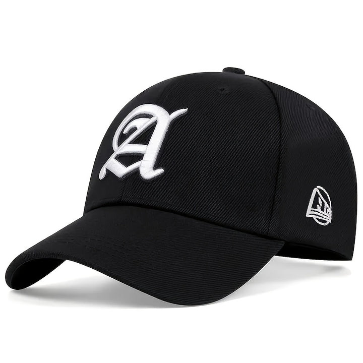 Gorra de béisbol de fútbol con letras góticas, sombrero de sol de moda Hip Hop ajustable, sombrero deportivo informal Unisex para hombres y mujeres para exteriores