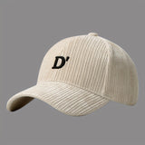 Gorra de Béisbol Unisex con Adorno de Letra D y Emblema Grande - Diseño Ligero y Ajustable, Lavable a Mano para Hombres y Mujeres, Ideal para Looks Casuales o Navideños (Ajuste No Elástico) - Gorra para Atuendos Informales o Eventos Especiales
