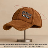 Gorra de Béisbol de Felpa Falsa para Hombres y Mujeres - Gorro Cálido de Invierno con el Iconico Logo BROOKLYN, Beanie Unisex Marrón Suave para Clima Frío, Casual (Sin Visera)