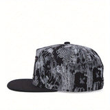 2 piezas un Sombrero más un Collar Ajustable con Cierre Trasero para Hombre y Mujer, Bordado de la Letra K, Sombrero de Papá Unisex con Ala Plana para Béisbol y Hip-Hop para Exteriores