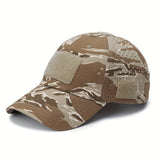 Gorra de béisbol con diseño de camuflaje para hombre, protección solar, transpirable, ideal para pesca, senderismo, campamento y caza, talla ajustable, gorra de playa