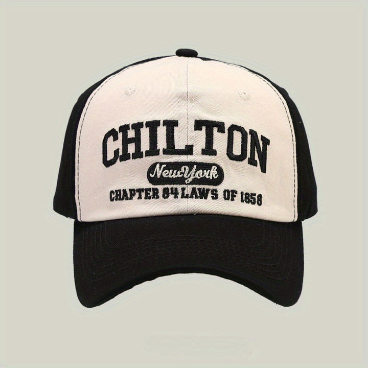 Gorra de Béisbol Estilo Coreano con Bordado de Letras y Visera Curva para Primavera y Otoño, Unisex, Reveladora de Rostro