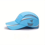 Gorras de béisbol ligeras y de secado rápido - Estilo de barco de vela, espalda de malla transpirable, ajuste ajustable para deportes al aire libre, pesca, senderismo y caminatas urbanas (blanco y azul marino)