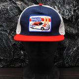 Gorra de Béisbol para Hombres con Número de Carrera 11 y Emblema Estilo Logo de Darrell Waltrip - Ajustable con Cierre, Paneles de Malla Blanca Transpirable y Diseño Icónico de Coche de Carreras #11 - Regalo de Motorsport para Fans