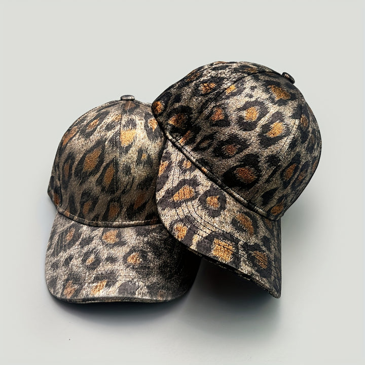 Nueva Gorra de Béisbol Retro con Estampado de Leopardo para Hombre y Mujer, Gorra de Béisbol de Boca de Pato Estilo Urbano con Parte Superior Rígida, Gorra de Béisbol para Mujer, Gorra de Béisbol para Hombre