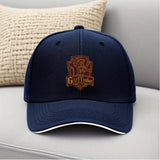 1 pieza de sombrero de camionero WB Harry Potter - Sombrero ajustable con cierre de plástico y cimera dorada de Gryffindor, sombrero ligero de protección solar para hombres y mujeres, sombrero casual negro para correr, fiestas, eventos temáticos - Regalo