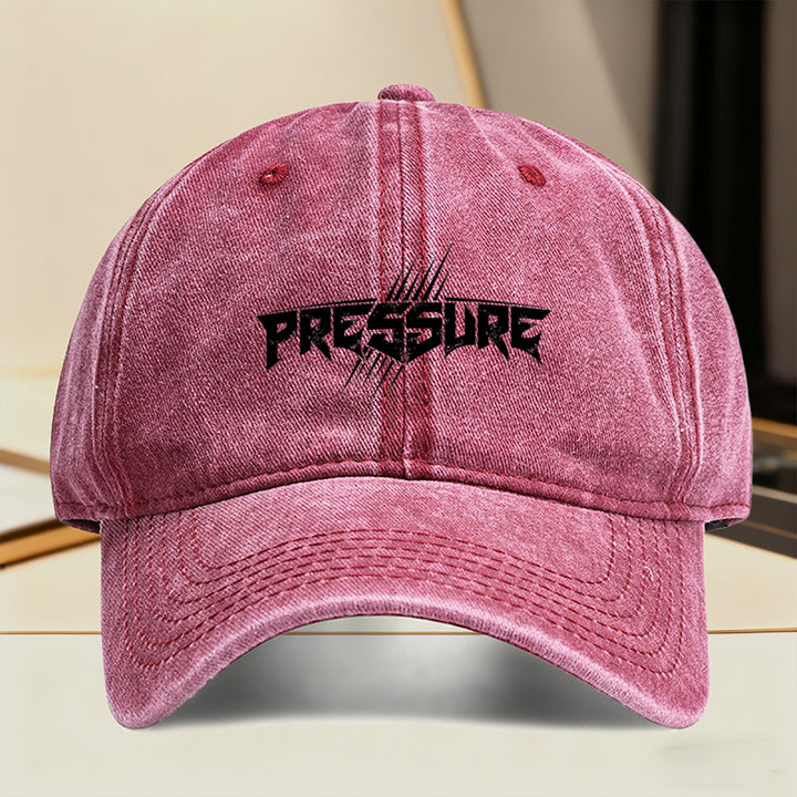 1 Gorra de béisbol retro con estampado de texto a presión - Snapback ajustable, gorro unisex ligero para hombres y mujeres, moda urbana streetwear, con letras