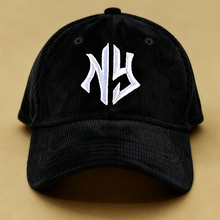 1 Gorra de béisbol de pana NY bordada, unisex, ajustable y transpirable para golf para mujer, gorra curva Y2K de moda de verano para parejas, actividades al aire libre, ropa casual, gorra de moda, sombrero elegante, construcción duradera, gorra ligera,...