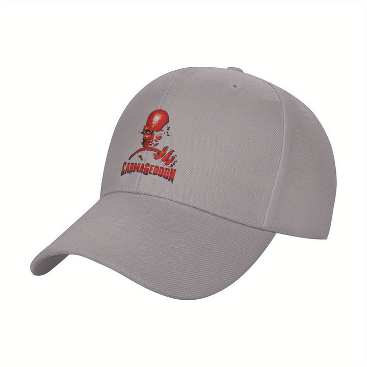 1pc Gorra de Béisbol Retro Carmageddon Chill Vibes, Sombrero de Golf Ajustable y Transpirable con Visera Curva para Hombres y Mujeres, Gorra Ligera de Moda Y2K para Parejas, Sombrero Visor Solar