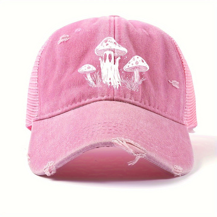 Gorra de béisbol retro lavada, estilo dad hat, ajustable y versátil, gorra suave para el sol