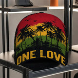 1 gorra de béisbol ajustable de poliéster con diseño vibrante de armonía reggae tropical 2D, ideal para correr, deportes y moda urbana, Sombreros para Exteriores,Ropa Casual,Estilo Funky,Tela Transpirable,Amantes del Streetwear,Individuos a la Vanguardia