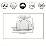 Gorra de béisbol roja y patriótica para hombre con diseño de la bandera americana - Cierre snapback de 6 paneles transpirable, visera estructurada y parte trasera de malla, accesorio de moda streetwear para atuendos casuales, actividades al aire libre,...