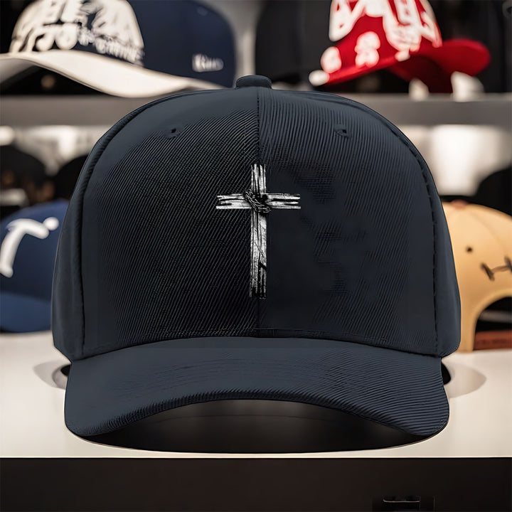 1 gorra fresca con estampado de cruz, tejido ligero de poliéster, ajuste seguro, gorra trucker adecuada para todos los géneros, ajustable, ideal para aventuras al aire libre durante todo el año