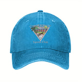 Gorra de Béisbol con Logo del Casablanca Tennis Club - Gorra Negra Lavada al Estilo Universitario Transpirable con Diseño Vibrante en Rosa y Azul, Regalo Ideal para Aficionados al Tenis, Golf o Running