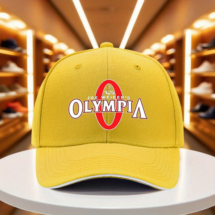 1 Gorra de Béisbol Joe Weider's Olympia - Ligera y Ajustable, para Gimnasio, Deportes, Halloween, Acción de Gracias - Gorro Casual Atlético para Hombres y Mujeres