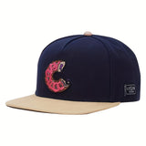 1pza, Gorra De Béisbol Con Ala Plana Y Letras De Hip Hop Para Hombre