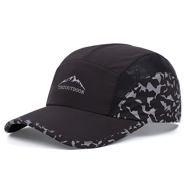Gorra de béisbol para hombre con bordado de árbol de montaña - Gorro ligero para senderismo al aire libre en todas las estaciones con diseño de camuflaje y árbol, tejido suave y transpirable, correa ajustable para camping, pesca, Navidad, Acción de Gracia