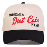 1 Gorra de Béisbol DIET COKE para Hombre, Sombrero Ajustable y Moderno de Cinco Paneles para Viajes de Primavera/Verano y Vacaciones en la Playa