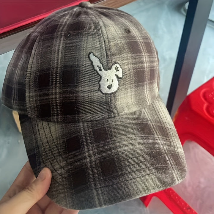 Gorra de béisbol unisex - Gorra snapback ligera y ajustable con diseño a cuadros y rayas, marrón - para hombres y mujeres, casual para exteriores, oficina, sombrero de oficina, sombrero elegante, sombrero duradero, accesorio de moda, amantes de la moda