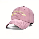 Gorra de béisbol con lazo bordado - Ligera, transpirable, ajuste ajustable para mujeres | Ideal para actividades al aire libre y regalos