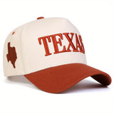1 Gorra TEXAS para Hombre, Ajustable de Cinco Paneles, Ideal para Deportes y Vacaciones en Primavera/Otoño o Playa