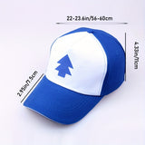 Gorra de Béisbol Azul con Pino, 1 ud Gorra de Béisbol Azul con Árbol de Pino - Sombrero de Verano Unisex con Bordado de Árbol de Pino para Hombres y Mujeres